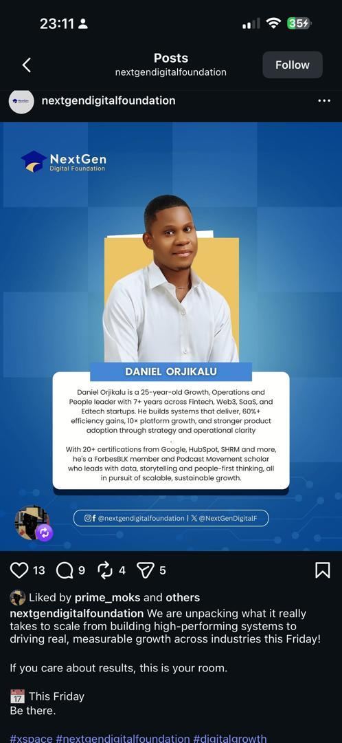 NextGen Digital Foundation feature