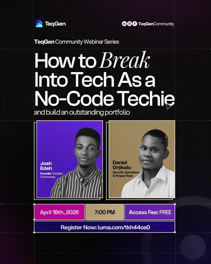 How to Break Into Tech As a No-Code Techie - TeqGen